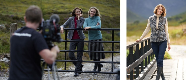 behind the scenes of our autumn shoot