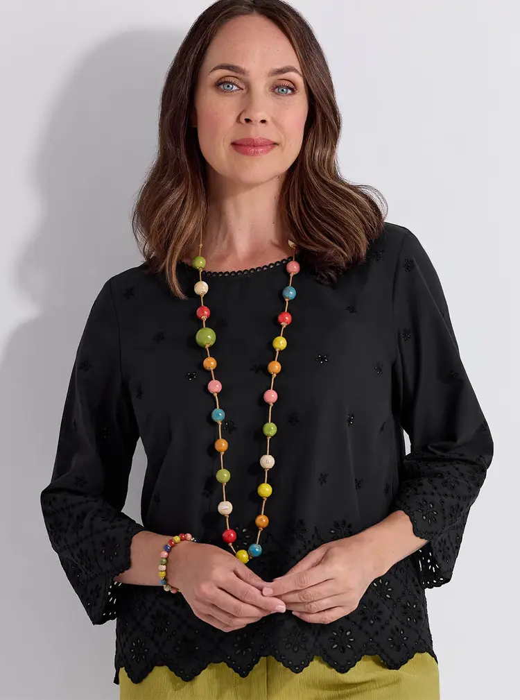 Bright Ceramic Bead Necklace