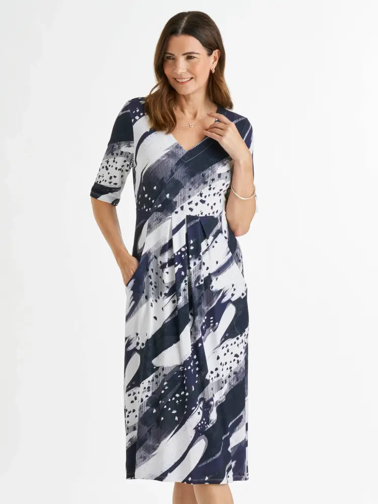 Clouds Jersey Day Dress