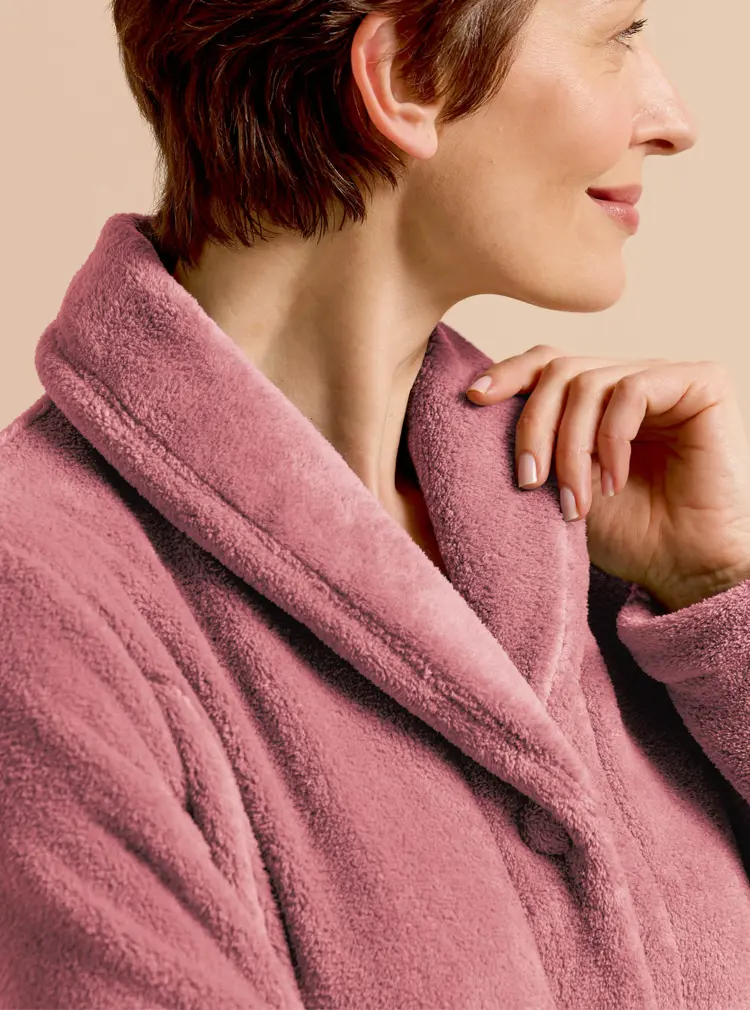 Cosy Button-up Fleece Gown