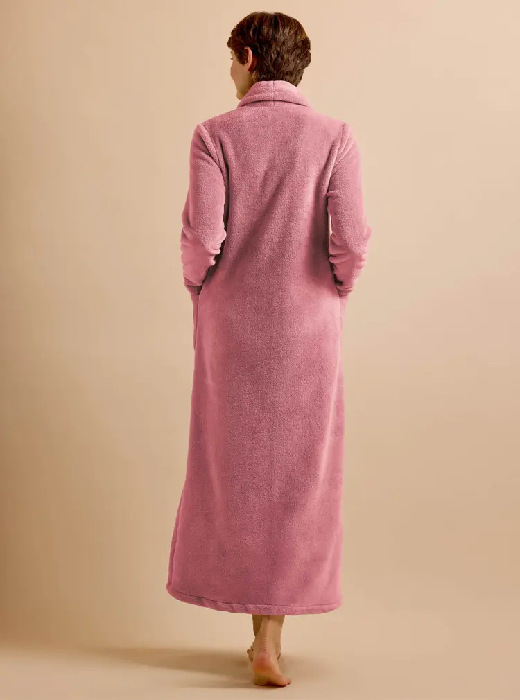 Cosy Button-up Fleece Gown
