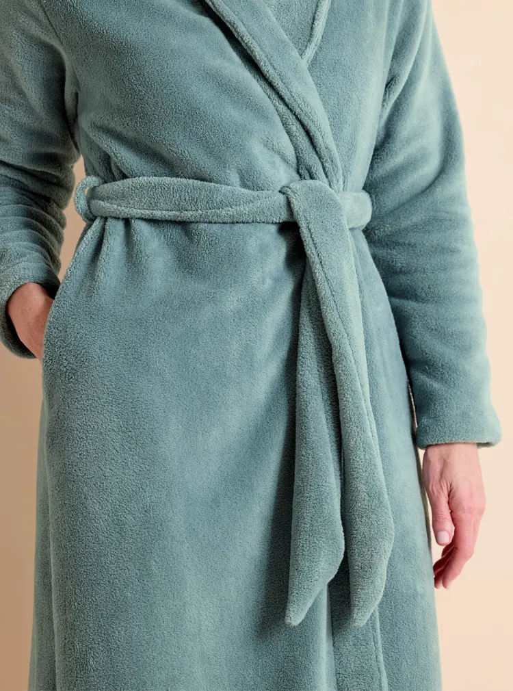 Cosy Wrap Fleece Gown