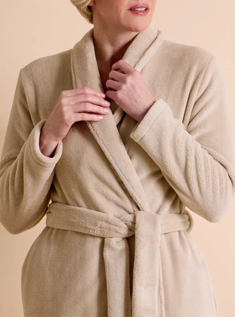Cosy Wrap Fleece Gown