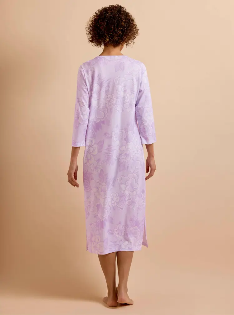 Cotton Jersey Button-front Nightie
