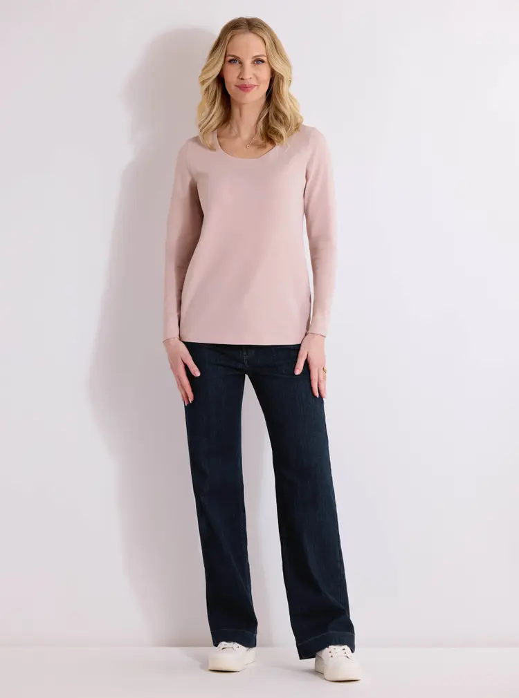 Cotton-rich Long sleeve Top