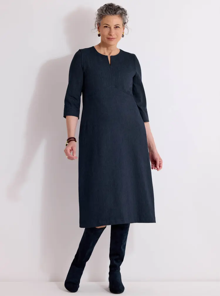 Denim Look Shift Dress