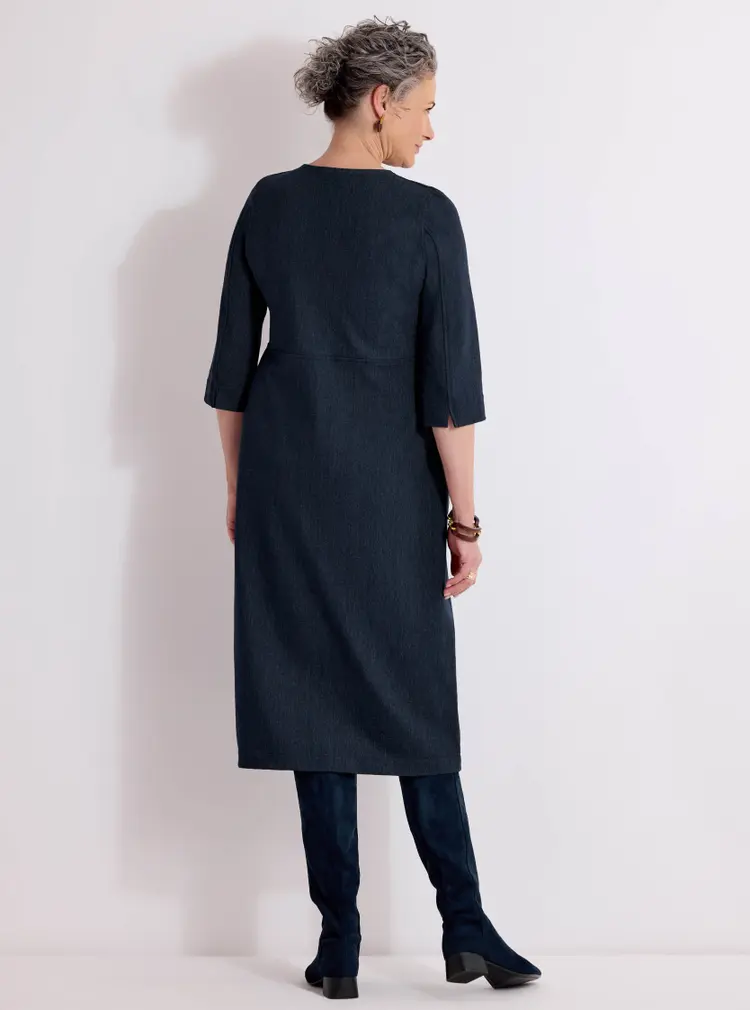 Denim Look Shift Dress