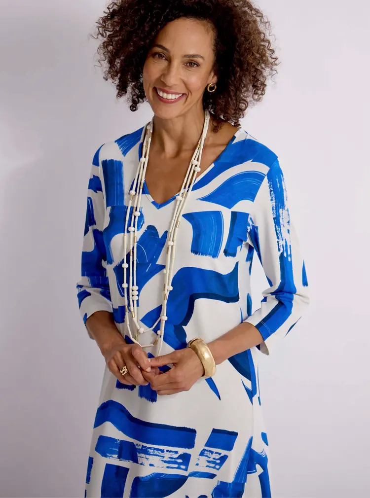 Exclusive Printed Shift Dress