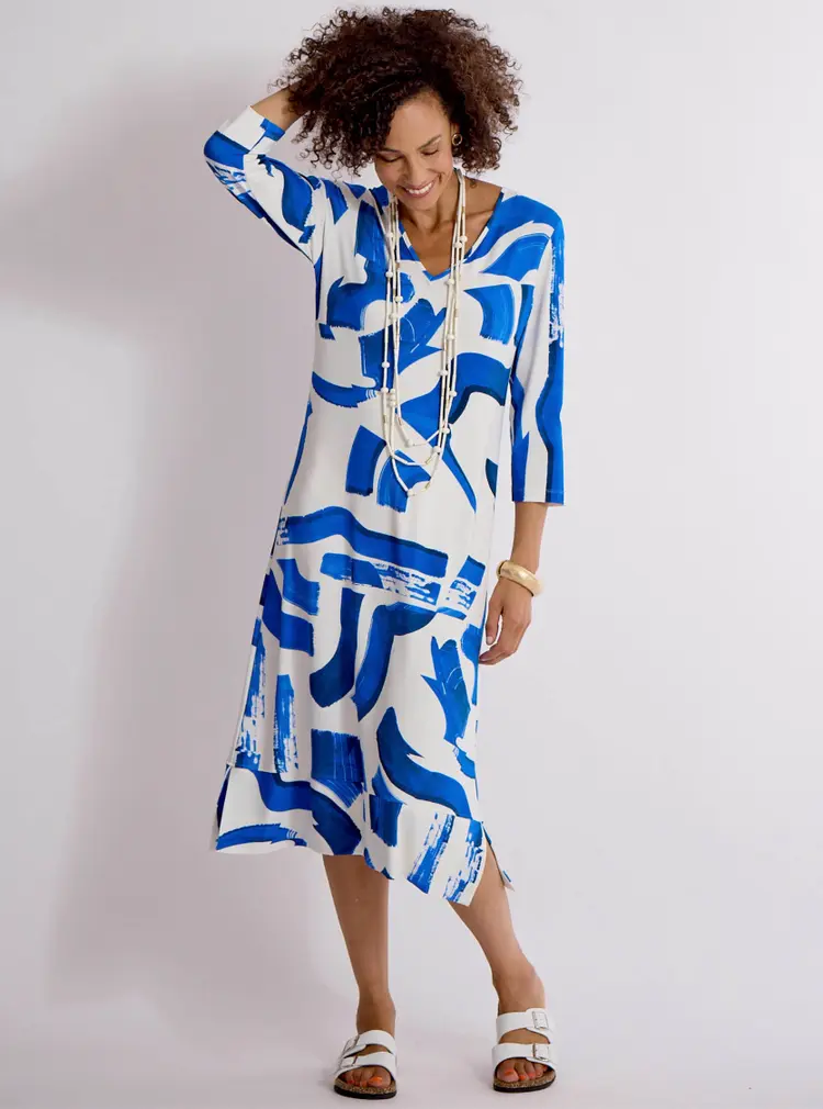 Exclusive Printed Shift Dress