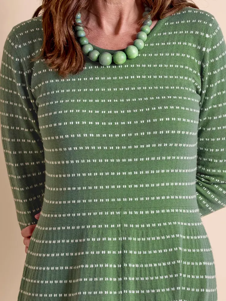 Fit-and-Flare Merino Dress