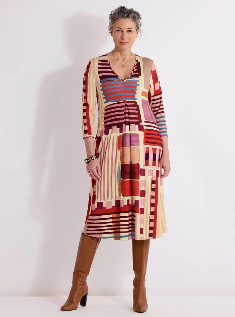 Relaxed A-line Jersey Dress