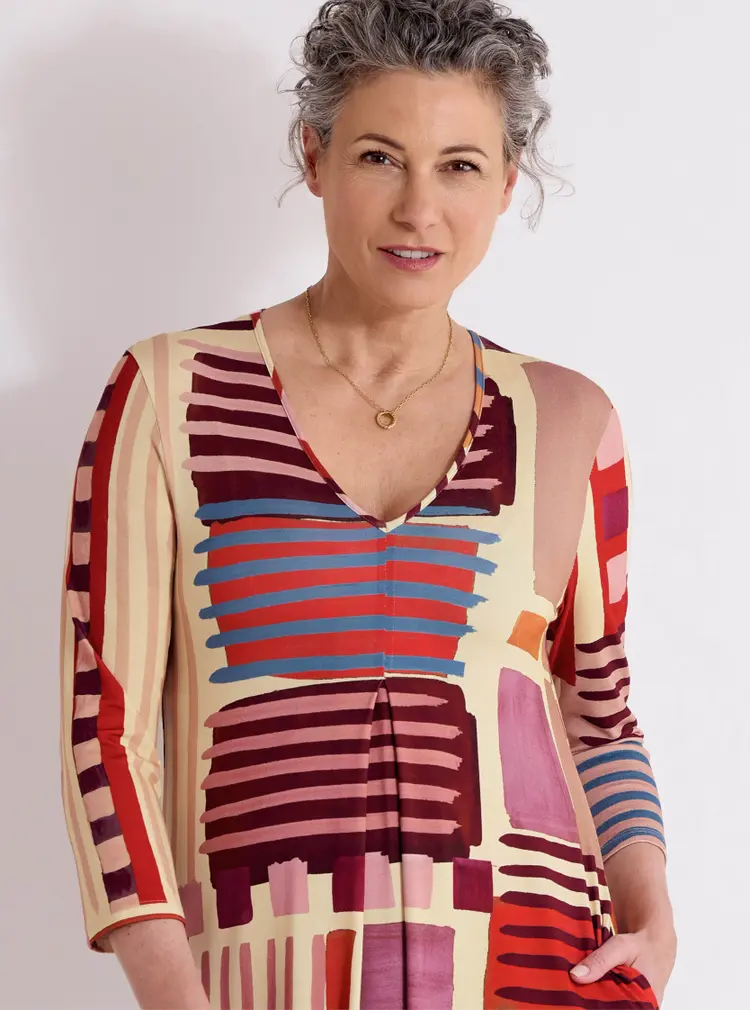 Relaxed A-line Jersey Dress