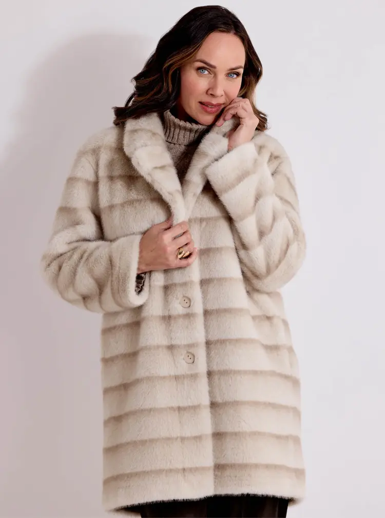 Reversible Faux Fur Coat