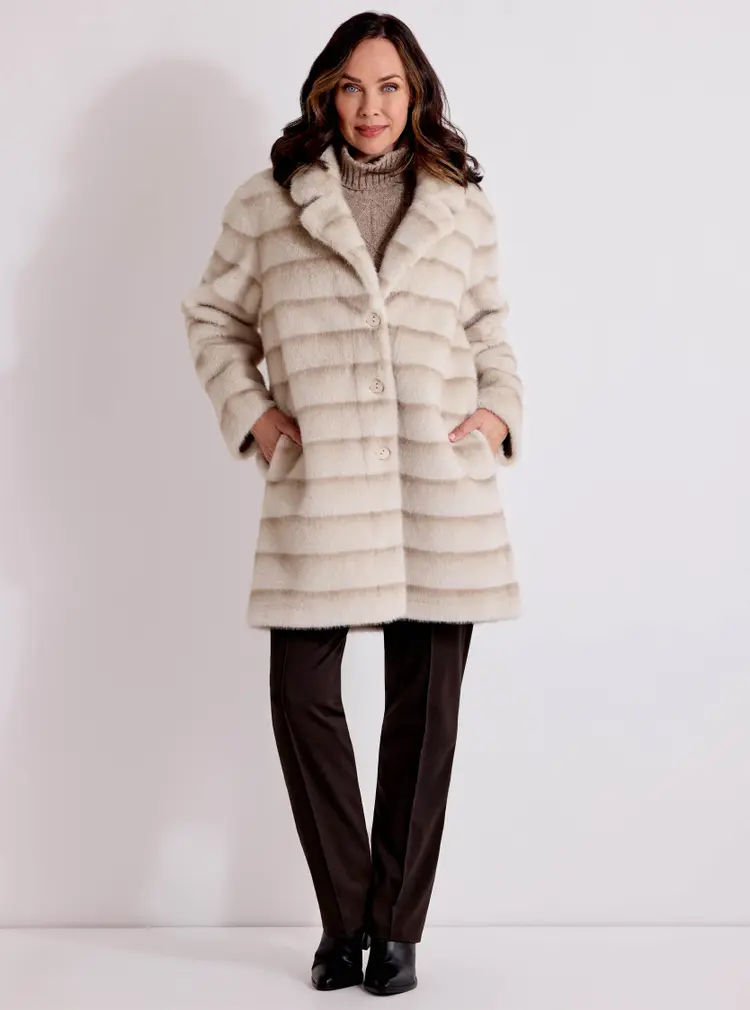Reversible Faux Fur Coat