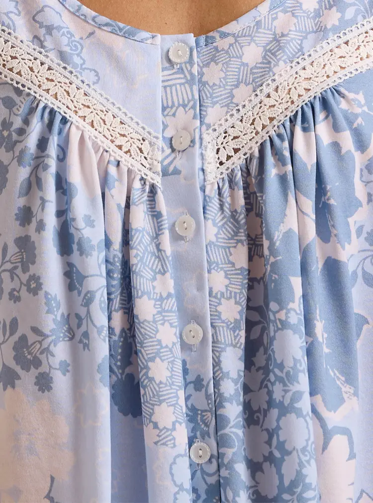 Soft Lace-trim Jersey Nightie