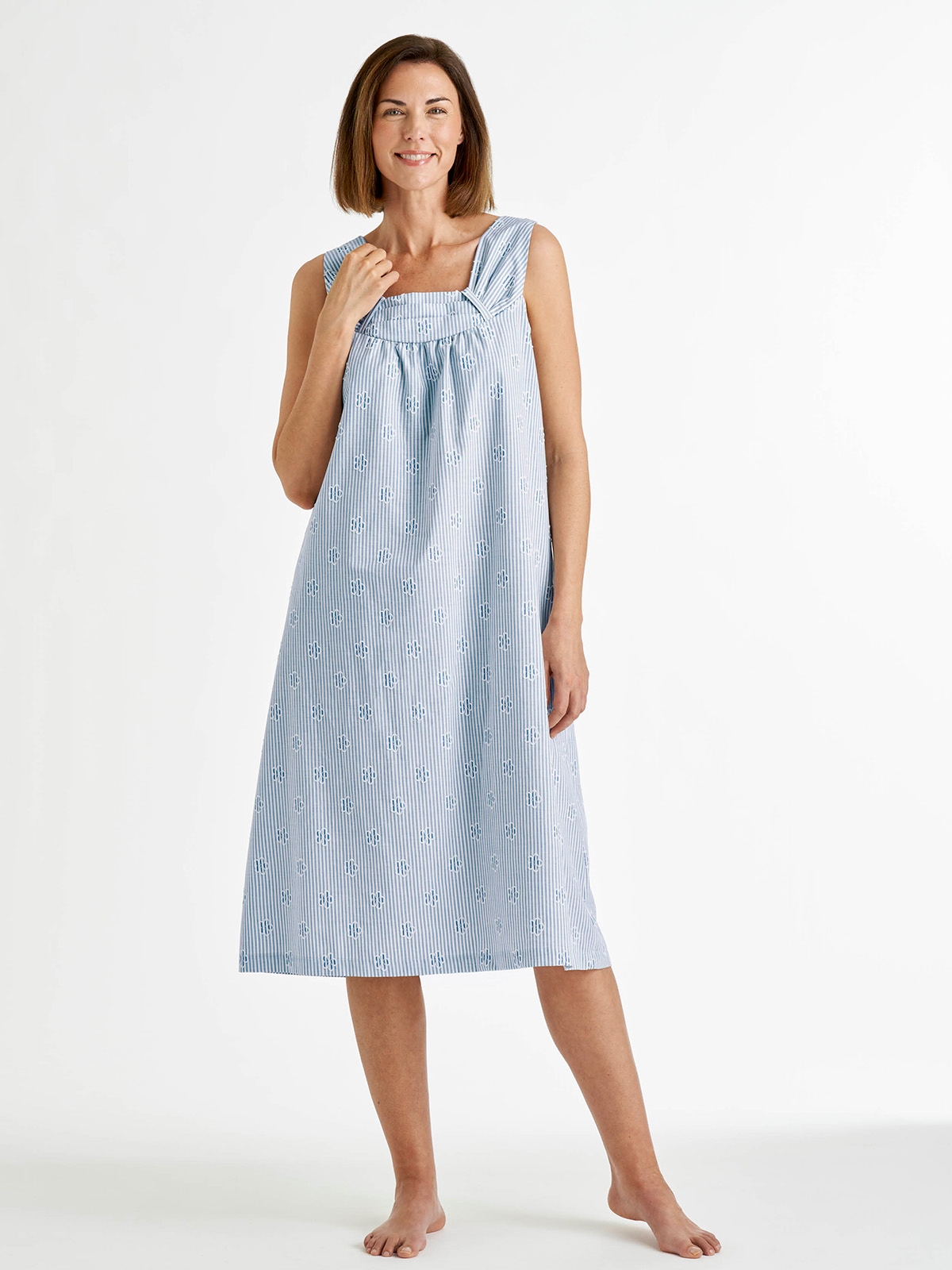 Jacquard Woven Cotton Nightie