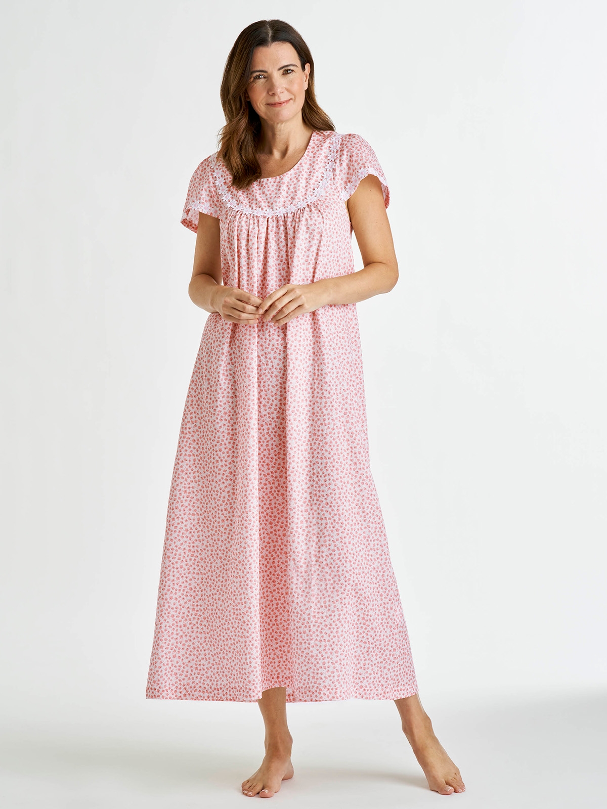 Woven Cotton Floral Nightdress