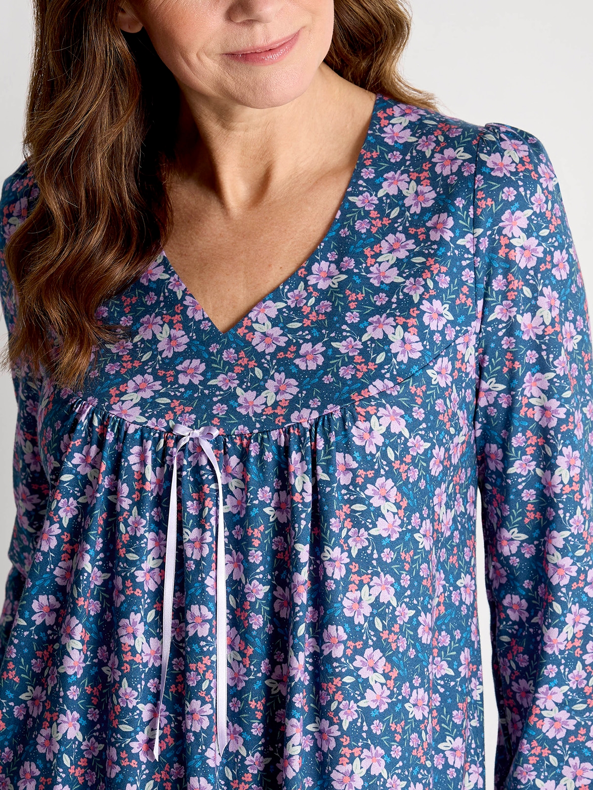 Warm Floral Nightie Nightdresses and Nightshirts David Nieper David Nieper
