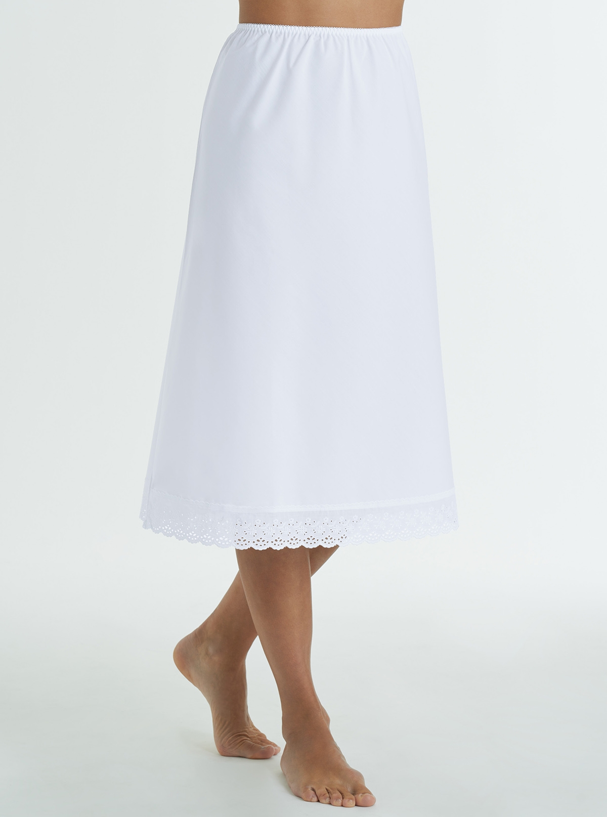 White waist slip on sale