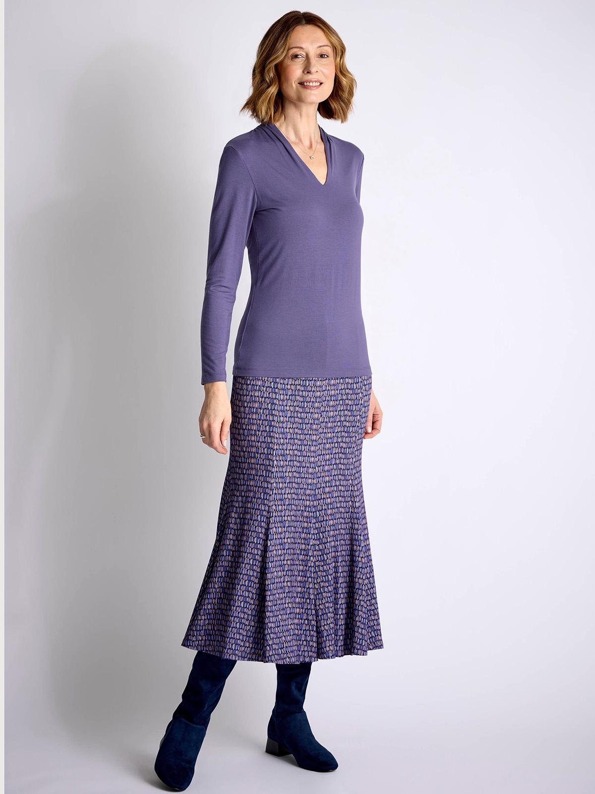Ladies jersey skirts uk top