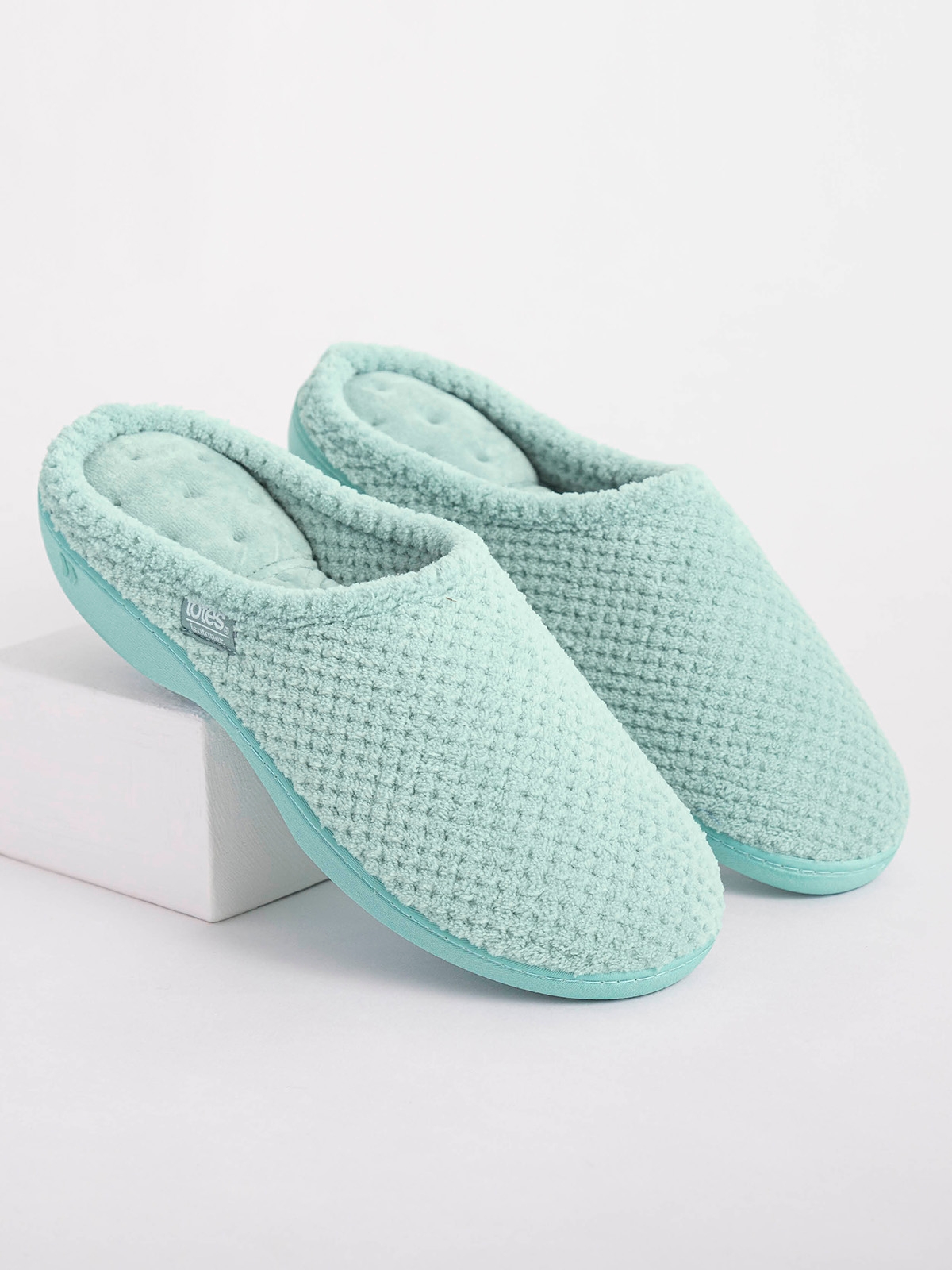 Mint green slippers shop
