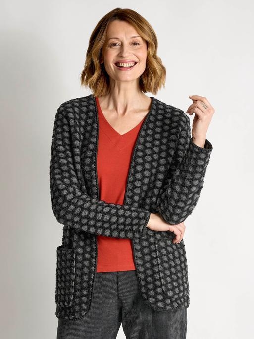 Womens black coatigan best sale