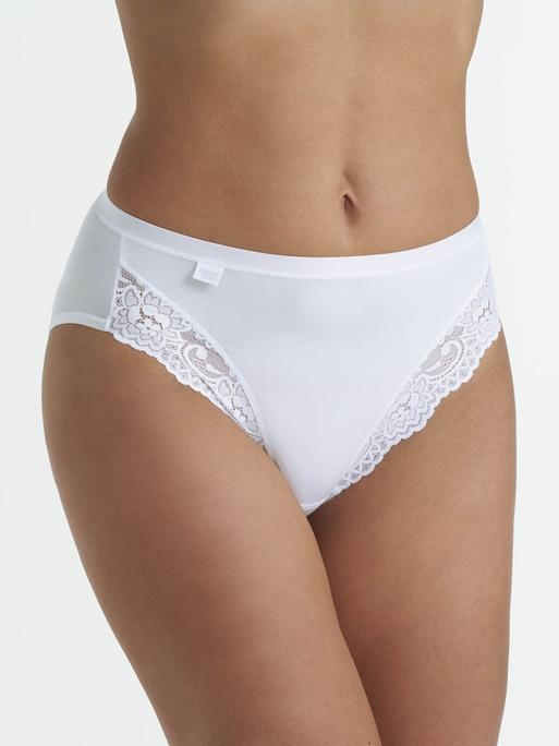 Sloggi Romance Tai Briefs in White, Briefs, David Nieper