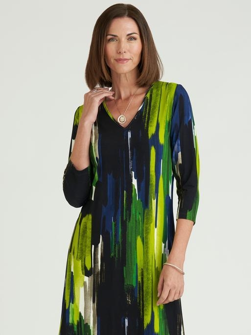 Abstract Jersey Dress David Nieper