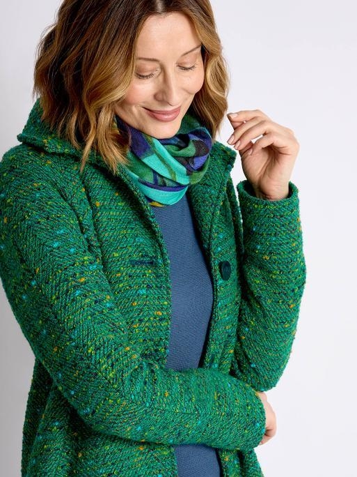 Emerald green ladies coat on sale