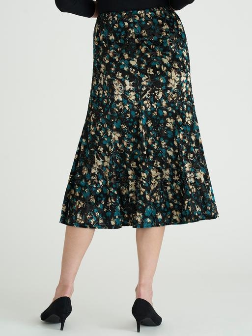 Floral Devor Evening Skirt