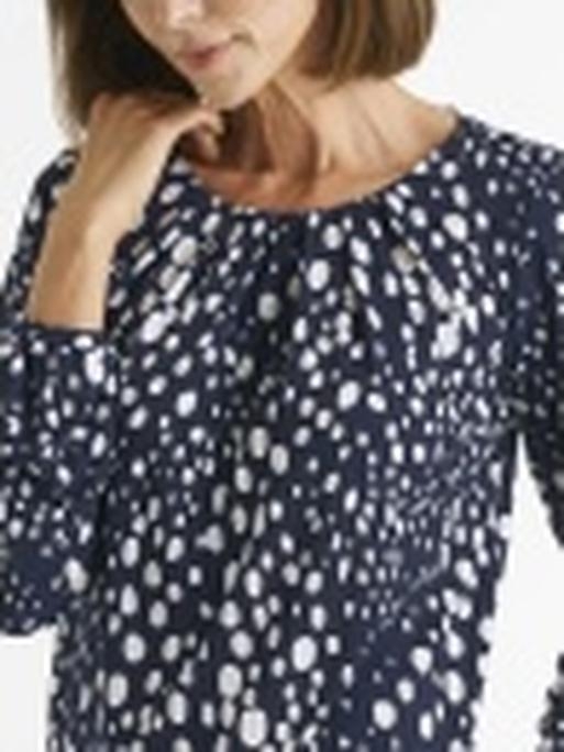 Navy polka shop dot blouse uk